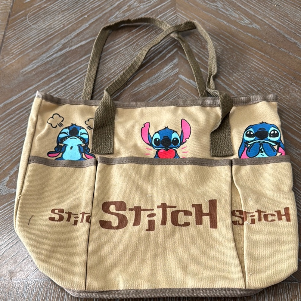 Stitch Tan Tote Bag